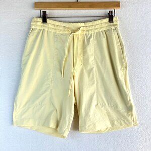 Lululemon  Shorts Mens Small Yellow Run Hike Athleisure Active Gym Casual Beach